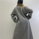 cappotto lungo con bottoni facing